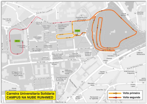 Recorrido Carreira Solidaria Universitaria Campus Na Nube Run4med 2015