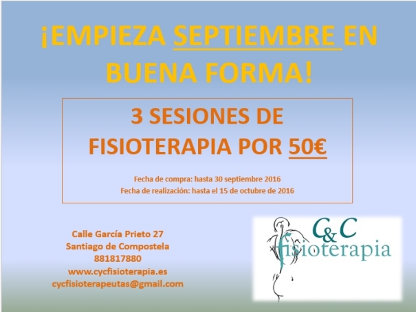 Empieza septiembre con nuestro bono - Clinica CyC Fisioterapia