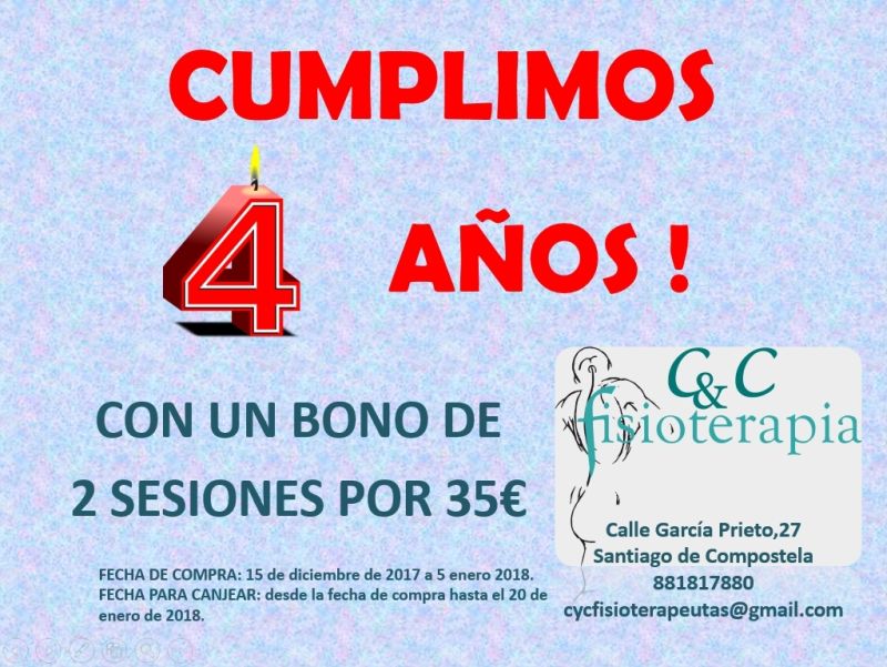 4º Aniversario CyC Fisioterapia