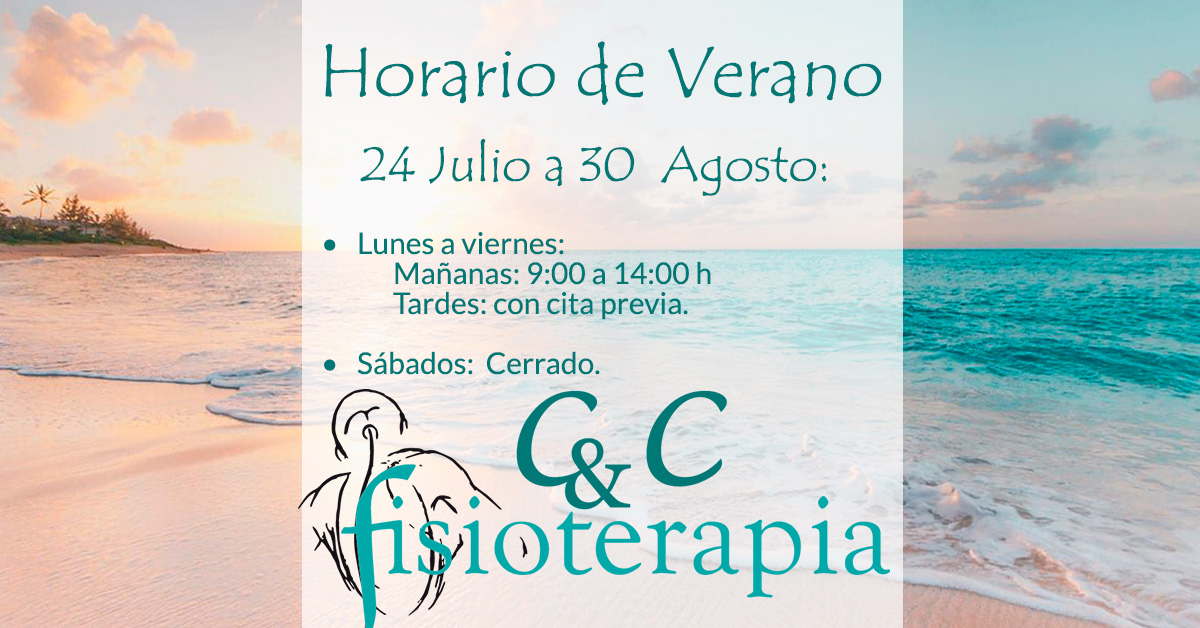 Horario de Verano CyC Fisioterapia Santiago 2020