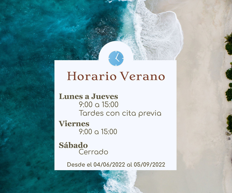 Horario de Verano 22 CyC Fisioterapia